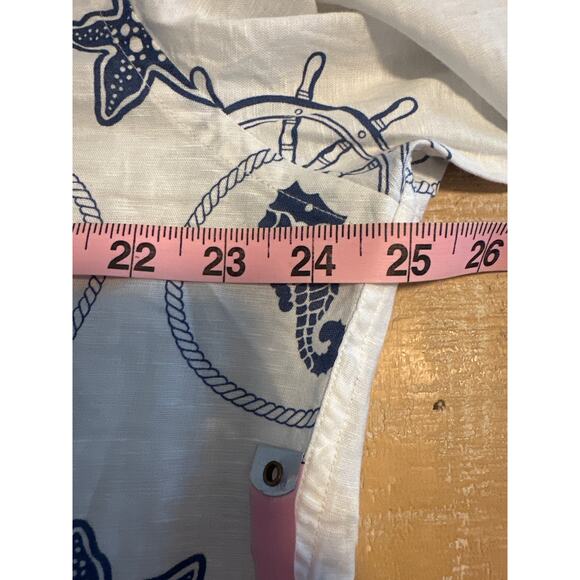 Brooks brother red tag vintage summer resort XL NWT 100% linen & Cotton bland - Picture 12 of 13